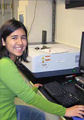 woman working in lab